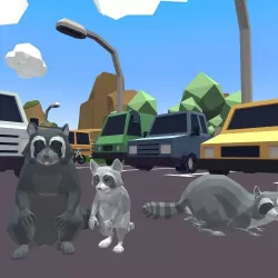 Raccoon Adventure: City Simulator 3D