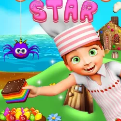 Cookie Star: Sugar cake puzzle match-3 game
