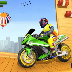 Mega Ramp Moto Bike Stunts: Bike Racing Games