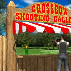Crossbow shooting gallery. Shooting simulator