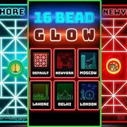 Sholo Guti: Bead 16 Glow - 2019 Free Board Games