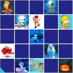 Memory Game with Animated Characters for kids