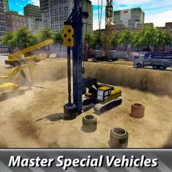 House Building Simulator: try construction trucks!