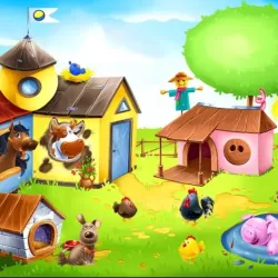 Animal Farm for Kids. Toddler games.
