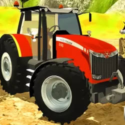 Hill Cargo Tractor Trolley Simulator Farming Game