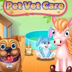 Pet Vet Care Wash Feed Animals - Animal Doctor Fun
