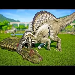 T-Rex Fights Spinosaurus