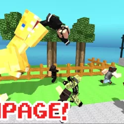 Blocky Dino Park: T-Rex Rampage