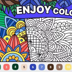 BATIQ  Coloring book by number | Color Therapy