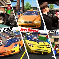 Sports Car Taxi Driver Yellow Cab Indian Taxi Game