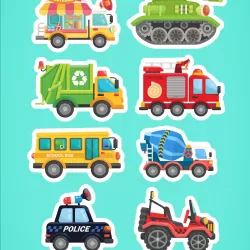 CandyBots Cars & TrucksVehicles Kids Puzzle Game
