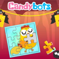 CandyBots Jigsaw Puzzles Matching Card Kids Game