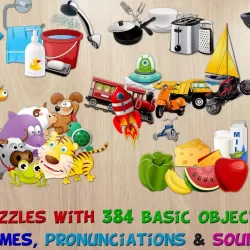 384 Puzzles for Preschool Kids