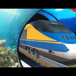 Bullet Train Games: Underwater 3D Train Games 2020