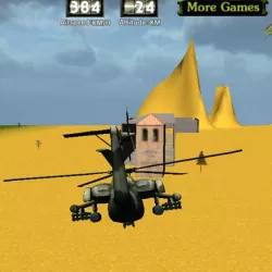 Combat helicopter 3D flight