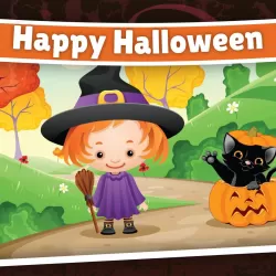 Jigsaw Puzzles Halloween Game for Kids 