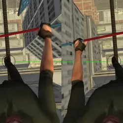VR City View Rope Crossing - Cardboard VR Games