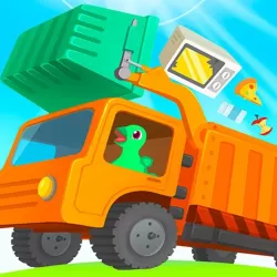 Dinosaur Garbage Truck - Games for kids