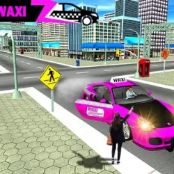 City Taxi Cab Racing Game 2018 (Pink Woman Duty)