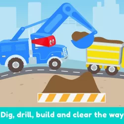 Carl the Super Truck Roadworks: Dig, Drill & Build
