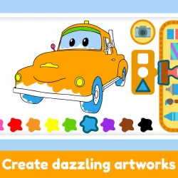 Car City Coloring Book - Kids draw, paint & doodle