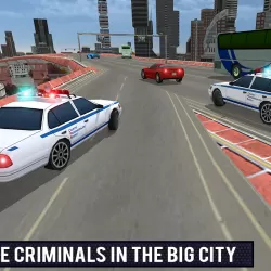 Police Car Gangster Escape Sim