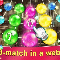 Rainbow Web - unusual three in a row game